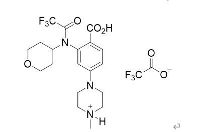 4-(4-甲基哌嗪-1-基)-2-[(四氫吡喃-4-基)(2,2,2-三氟乙?；?氨基]苯甲酸三氟乙酸鹽