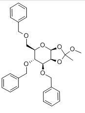 3,4,6-三-O-苄基-beta-D-吡喃甘露糖-1,2-(甲基原乙酸酯)