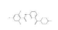 2,4,6-三氟-N-[6-[(1-甲基-4-哌啶基)羰基]-2-吡啶基]苯甲酰胺