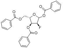 1,3,5-Tri-O-benzoyl-2-deoxy-2-fluoro-alpha-L-arabinofuranose
