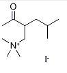(2-乙酰基-4-甲基戊基)三甲基碘化銨