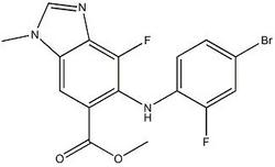 5-((4-溴-2-氟苯基)氨基)-4-氟-1-甲基-1H-苯并[D]咪唑-6-甲酸甲酯