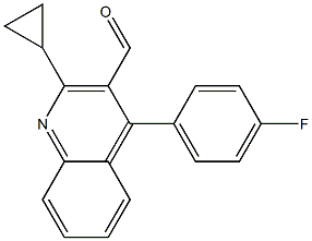 2-环丙基-4-(4-氟苯基)喹啉-3-甲醛 