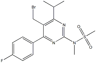 5-(溴甲基)-4-(4-氟苯基)-6-异丙基-2-[甲基(甲磺酰)氨基]嘧啶 