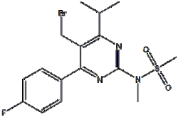 5-(溴甲基)-4-(4-氟苯基)-6-异丙基-2-[甲基(甲磺酰)氨基]嘧啶 