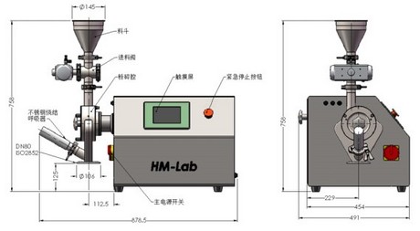 实验室锤式药用粉碎机