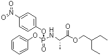 2-乙基丁基 [(4-硝基苯氧基)(苯氧基)磷酰基]-D-丙氨酸酯