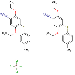 Cas 38656-51-8 2,5-二乙氧基-4-[(4-甲基苯基)硫]重氮苯四氯锌酸盐