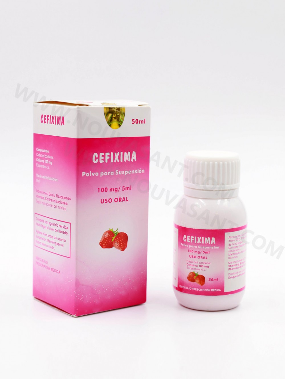 Cefixime for Oral Suspension 100mg/5ml, 50ml 头孢克肟混悬液