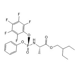 2-乙基丁基 ((S)-(五氟苯氧基)(苯氧基)磷酰基)-L-丙氨酸酯