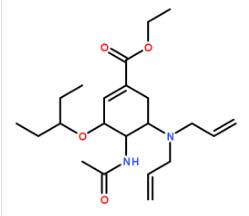 O12（(3R, 4R, 5S)-5-N,N-二烯丙氨基-4-乙酰氨基-3-(1-乙基丙氧基)-1-環己烯-1-羧酸乙酯）
