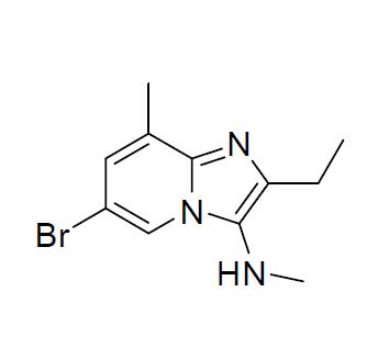6-溴-2-乙基-N,8-二甲基咪唑并[1,2-a]吡啶-3-胺