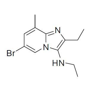 6-溴-N，2-二乙基-8-甲基咪唑并[1,2-a]吡啶-3-胺