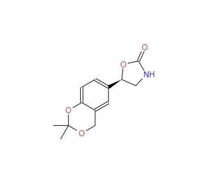 (5R)-5-(2,2-二甲基-4H-1,3-苯并二氧杂环己-6-基)-1,3-恶唑烷-2-酮