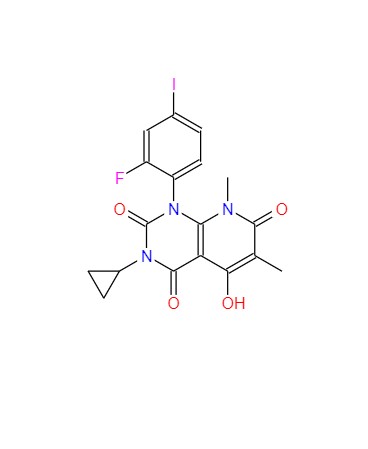 3-環(huán)丙基-1-(2-氟-4-碘苯基)-5-羥基-6,8-二甲基-1H,8H-吡啶并[2,3-D]嘧啶-2,4,7-三酮