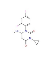3-环丙基-1-(2-氟-4-碘苯基)-6-甲基氨基-1H-嘧啶-2,4-二酮