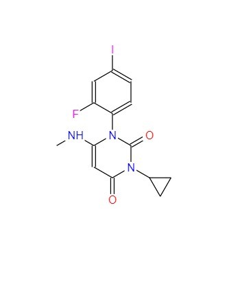 3-环丙基-1-(2-氟-4-碘苯基)-6-甲基氨基-1H-嘧啶-2,4-二酮