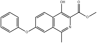 Methyl 4-hydroxy-1-methyl-7-phenoxyisoquinoline-3-carboxylate	