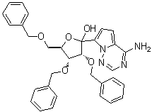 (3R,4R,5R)-2-(4-aminopyrrolo[2,1-f][1,2,4]triazin-7-yl)-3,4-bis(benzyloxy)-5-((benzyloxy)methyl)tetr