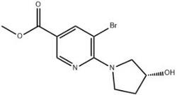 methyl(R)-5-bromo-6-(3-hydroxypyrrolidin-1-yl)nicotinate