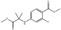 2-Fluoro-4-[(2-methoxy-1,1-dimethyl-2-oxoethyl)amino]benzoic acid methyl ester