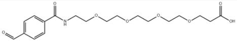 1-(4-formylphenyl)-1-oxo-5,8,11,14-tetraoxa-2-azaheptadecan-17-oic acid