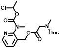 N-甲基-N-(3-[((N-叔丁氧羰基-N-甲基氨基)乙酰氧基)甲基]吡啶-2-基)氨基甲酸(1-氯乙基)酯