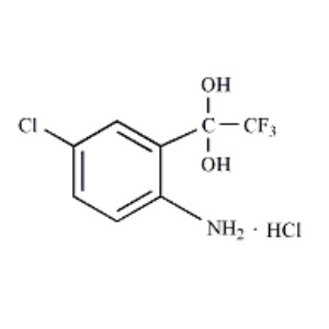 1-(2-氨基-5-氯苯基)-1,1-二羟基-2,2,2-三氟乙烷盐酸盐