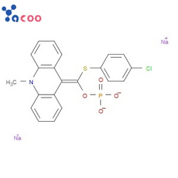 APS-5 （4-氯苯巯基）（10-甲基-9,10-二氢化吖啶亚甲基）磷酸二钠盐 193884-53-6
