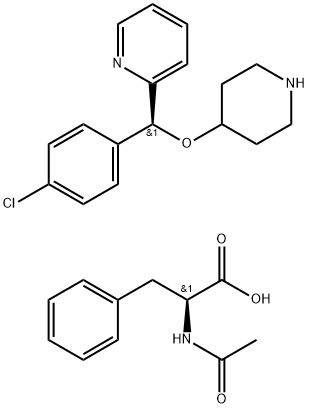 (S)-2-[(4-氯苯基)(4-哌啶氧基)甲基]吡啶N-乙酰-L-苯丙氨酸盐