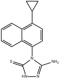 5-氨基-4-(4-环丙基-1-萘)-2,4-二氢-3H-1,2,4-噻唑-3-硫醇