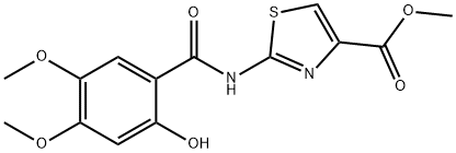2 - [(2 - 羟基-4,5 - 二甲氧基苯甲酰基)氨基] -4 - 噻唑羧酸甲酯