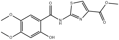 2 - [(2 - 羟基-4,5 - 二甲氧基苯甲酰基)氨基] -4 - 噻唑羧酸甲酯
