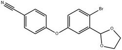 4-[4-溴-3-(1,3-二氧杂环戊烷-2-基)苯氧基]苯甲腈