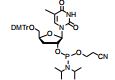5-Me-3’-dU-2’-phosphoramidite; 5’-O-(4,4-Dimethoxytrityl)-3’-deoxy-5-methyluridine-2’-CED-phosphoram