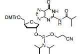 2’-dG(iBu)-2’-phosphoramiditeN2-iso-Butyryl-3’-deoxy-5’-O-(4,4-dimethoxytrityl)guanosine 2’-CED ph