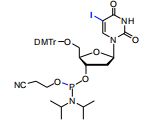 5-Iodo-dU-3’-phosphoramidite 5’-O-(4,4’-Dimethoxytrityl)-5-iodo-2’-deoxyuridine-3’-O-[(2-cyanoethyl)