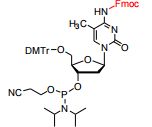 5’-O-DMTr-N4-Fmoc-5-Me-dC-phosphoramidite
5’-O-(4,4’-Dimethoxytrityl)-2'-deoxy-N4-[(9H-fluoren-9-ylm