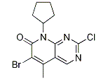 6-溴-2-氯-8-环戊基-5-甲基-吡啶并[2,3-D]嘧啶-7(8H)-酮