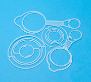 Plastic hanger for infusion bottle