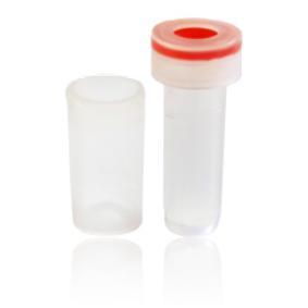 450uL 过滤式样品瓶，含0.22um亲水PTFE膜，预装卡口盖、含透明PTFE/橙色硅橡胶隔垫