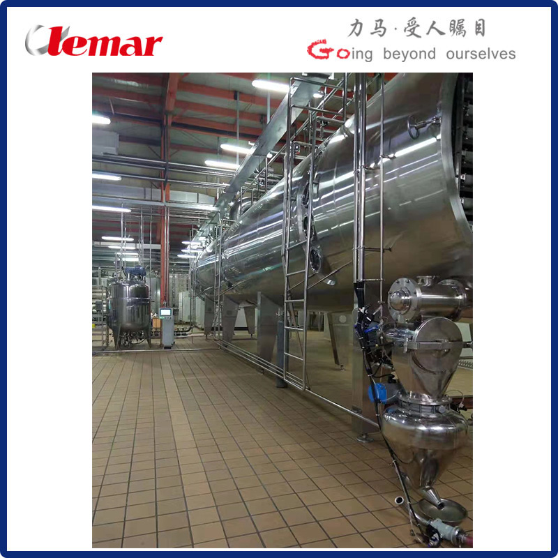 1000公斤/h圓球顆粒網帶干燥機