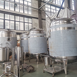 用于食品工業(yè)的帶攪拌器的廉價(jià)不銹鋼儲罐