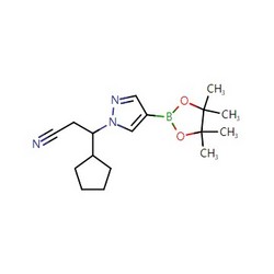 3-环戊基-3-[4-(4,4,5,5-四甲基-1,3,2-二氧杂 硼 烷-2-基)-1H-吡唑-1-基]    丙 腈