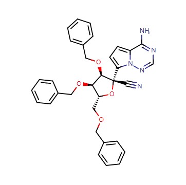 (2R,3R,4R,5R)-2-(4-氨基吡咯并[2,1-F][1,2,4]三嗪-7-基)-3,4-雙(芐氧基)-5-[(芐氧基)甲基]四氫呋喃-2-甲腈