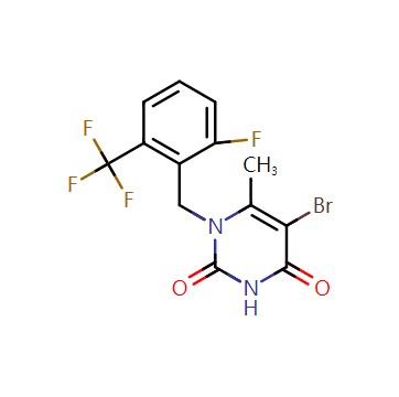 5-溴-1-[2-氟-6-(三氟甲基)苄基]-6-甲基嘧啶-2,4(1H,3H)-二酮
