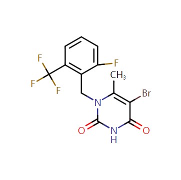 5-溴-1-[2-氟-6-(三氟甲基)苄基]-6-甲基嘧啶-2,4(1H,3H)-二酮