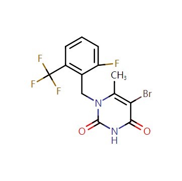5-溴-1-[2-氟-6-(三氟甲基)苄基]-6-甲基嘧啶-2,4(1H,3H)-二酮