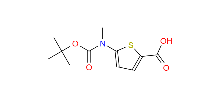 5-N-叔丁氧羰基-5-N-甲基氨基-2-噻吩甲酸（D3）