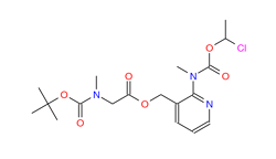 N-甲基-N-(3-[((N-叔丁氧羰基-N-甲基氨基)乙酰氧基)甲基]吡啶-2-基)氨基甲酸(1-氯乙基)酯
